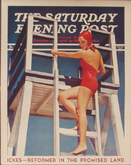 Dp Vintage Posters Saturday Evening Post July 22 1939 Bathing Beauty