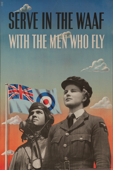 Dp Vintage Posters - Serve In The Waaf, With The Men Who Fly, Original 