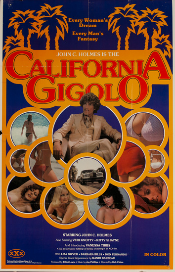 DP Vintage Posters - California Gigolo, Original American X Rated Adult Movie Poster