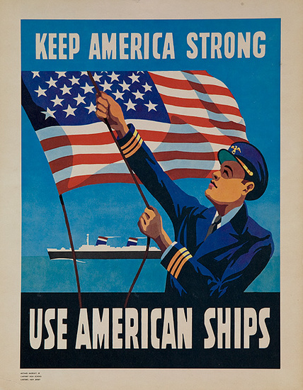 Dp Vintage Posters - Keep America Strong Use American Ships Original 