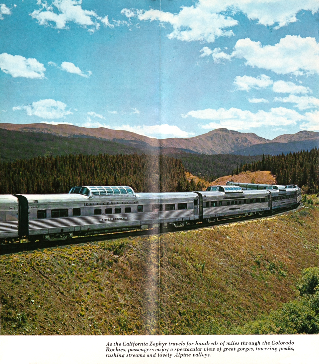 California Zephyr Vista Dome Travel Brochure