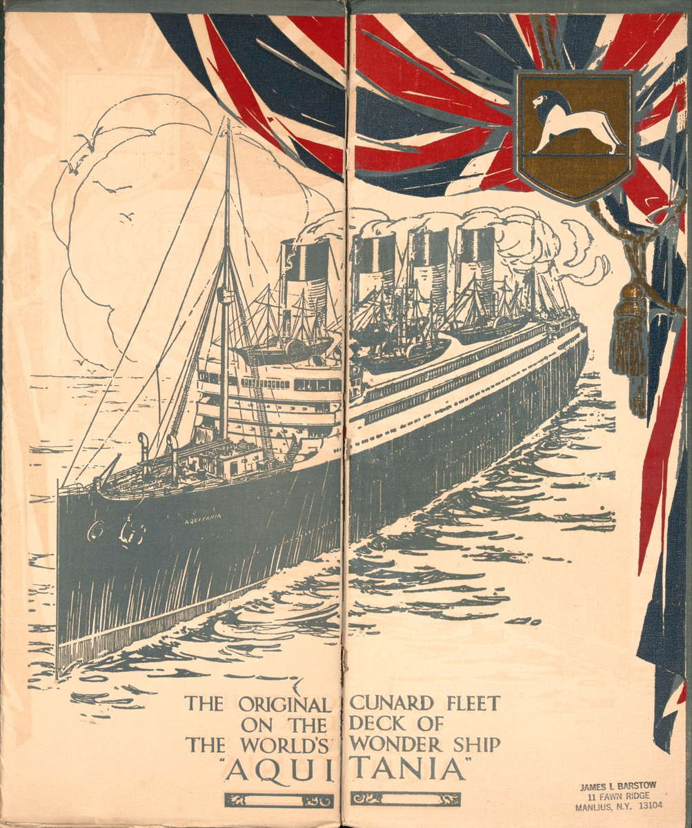 Cunard Line Eight Decades of Progress Original Travel Brochure