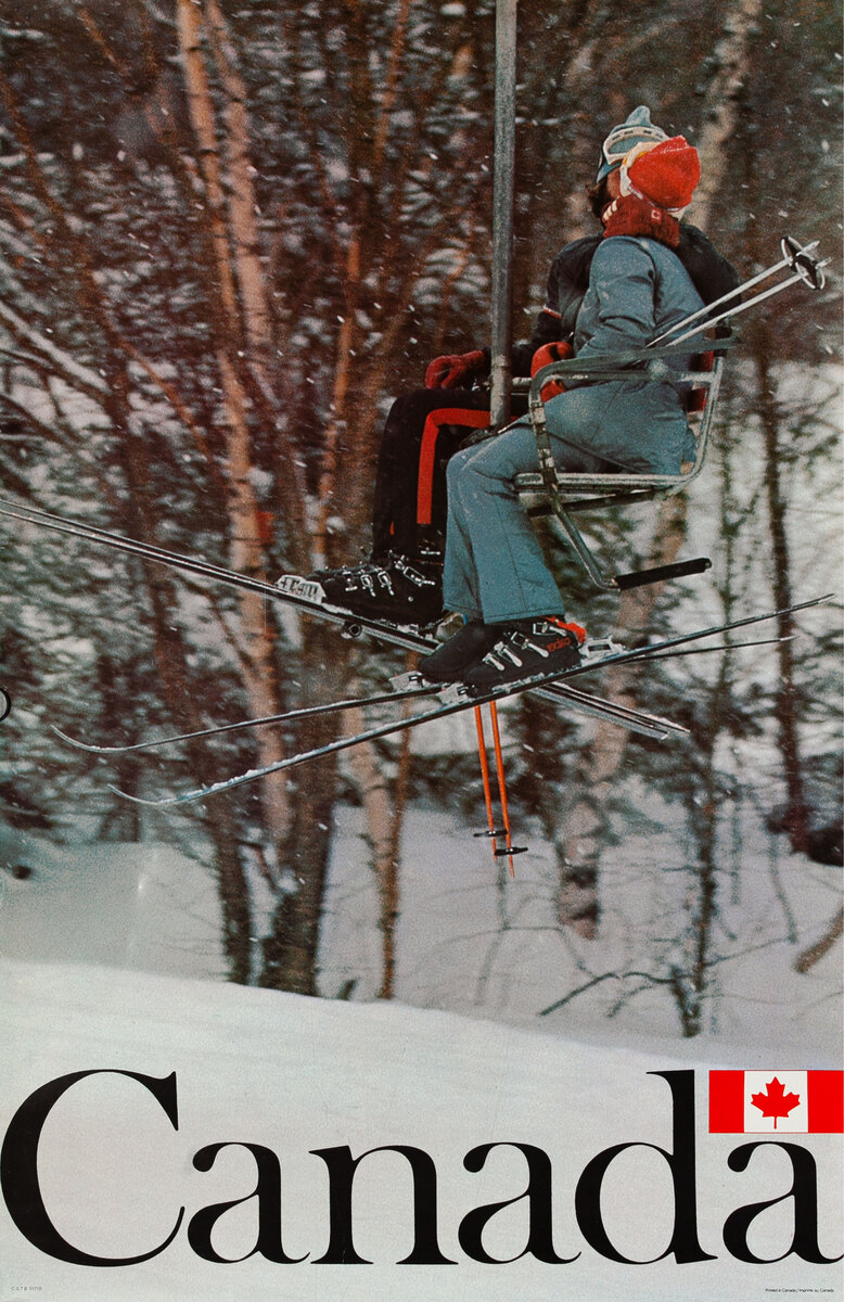 Canada, Original Canadian Travel Poster, Ski Lift