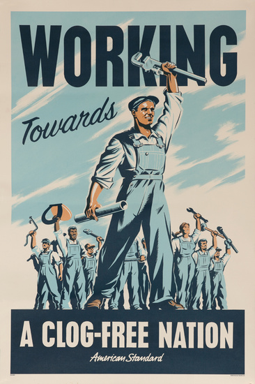 DP Vintage Posters - Working Towards a Clog-Free Nation, Original ...