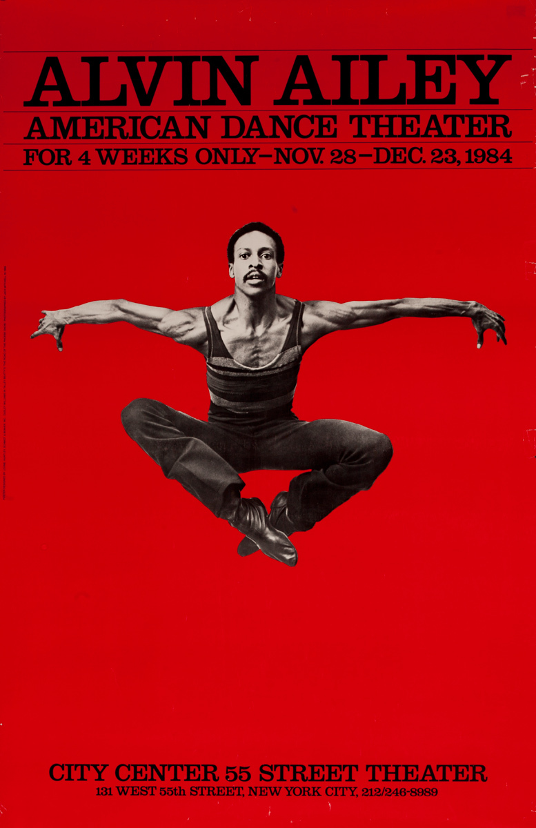 Alvin Ailey American Dance Theater Original Poster, Dudley Williams