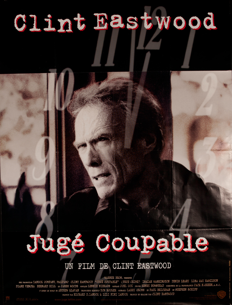 True Crime, Original French Release FIlm Poster Juge Coupable