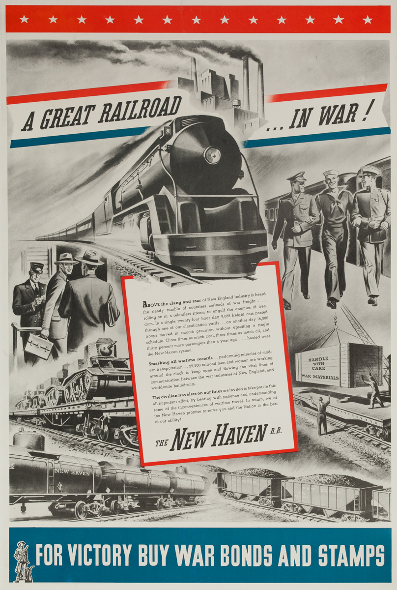A Great Railroad ... In War, Original New Haven Railroad, American WWII 