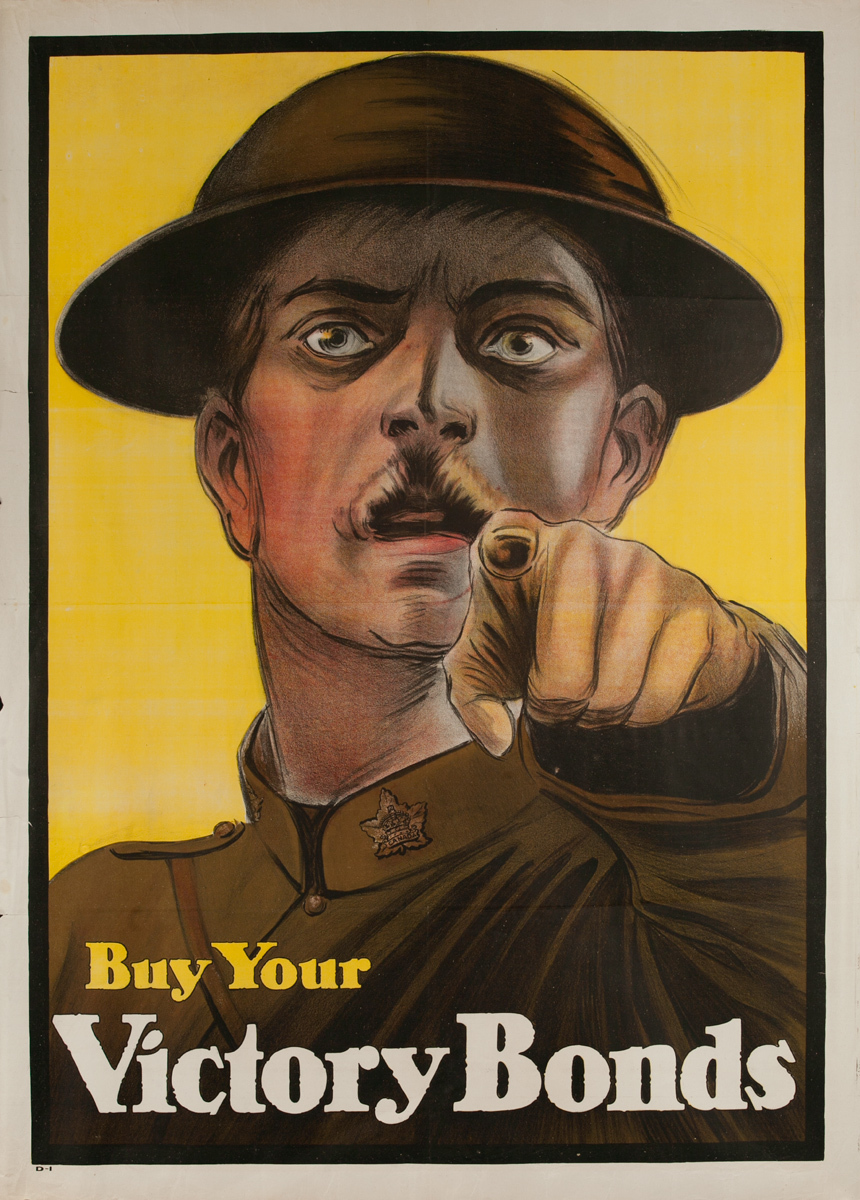 Buy Your Victory Bonds, Original Canadian WWI Poster