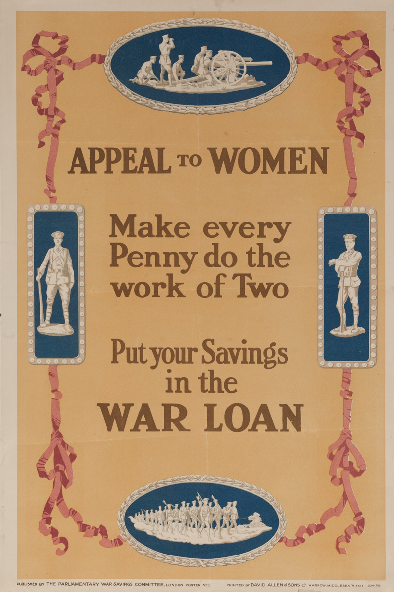 Appeal to Women, Original British WWI Poster