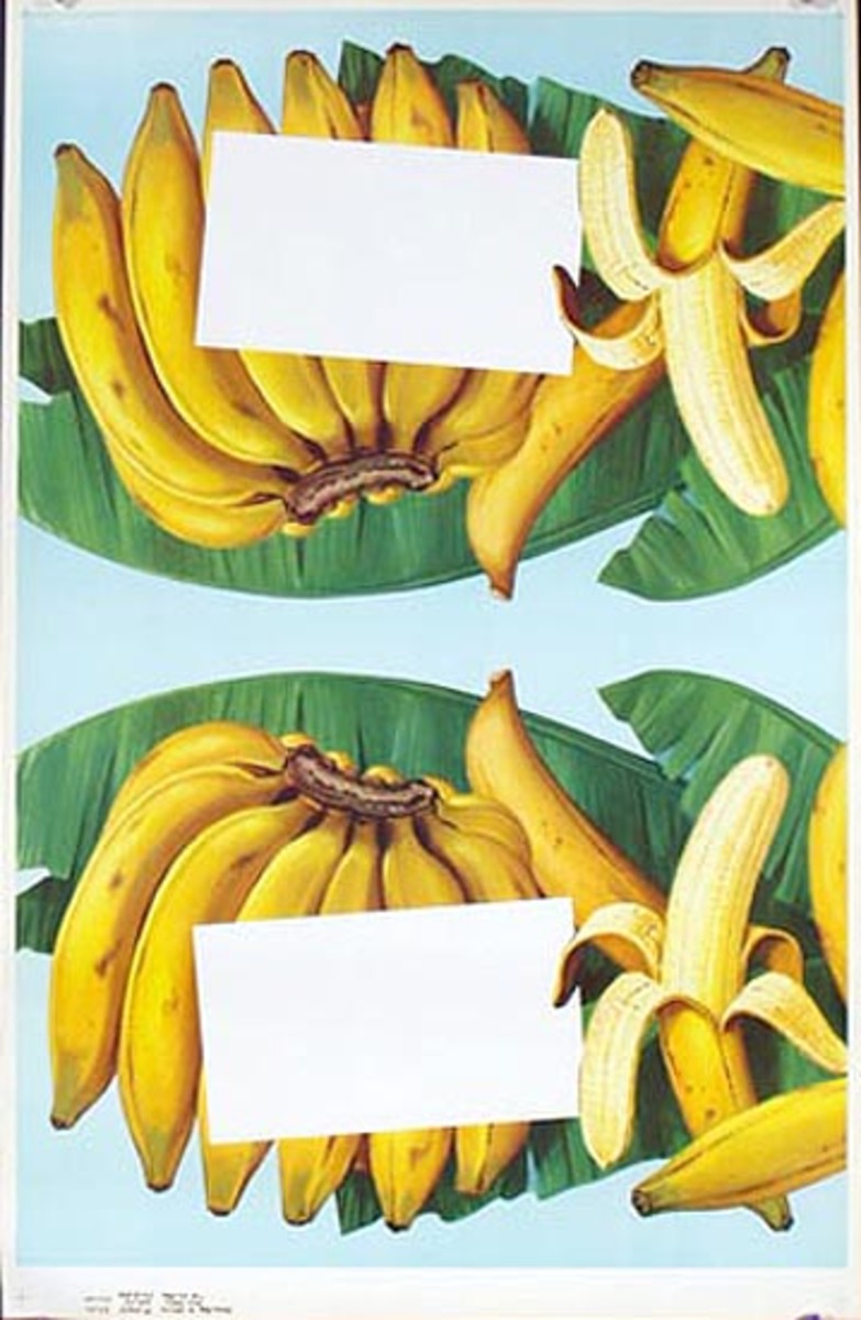 Bananas Original American Advertising Poster