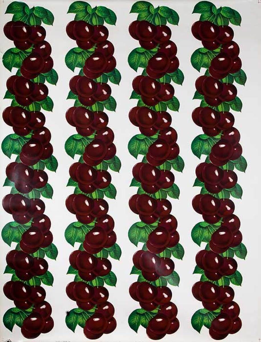 Cherries Huge Original Press Sheet
