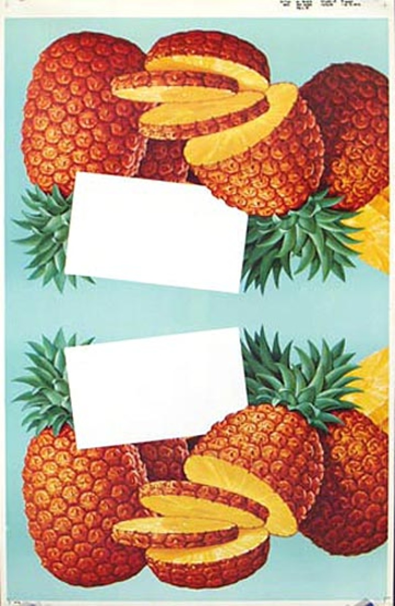 Pineapple Original American Advertising Poster