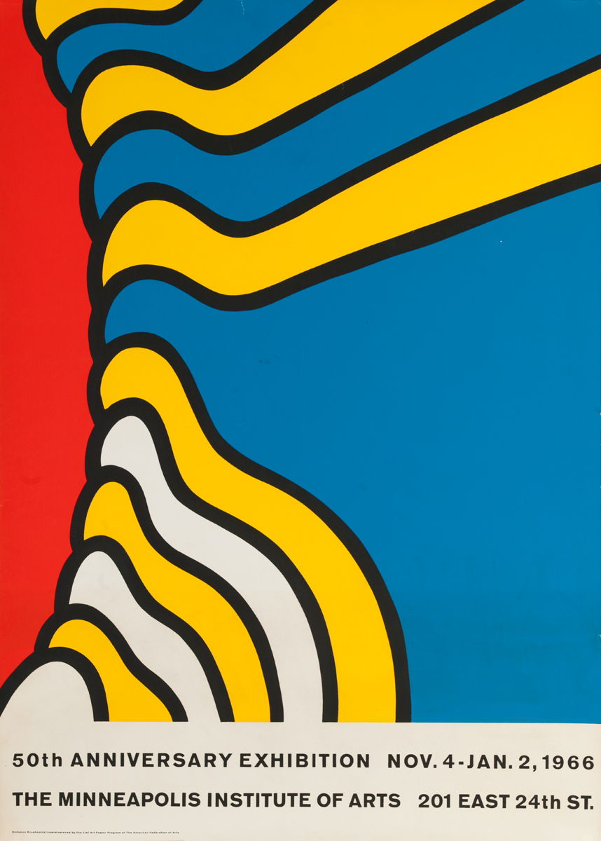 50th Anniversary Exhibition, The Minneapolis Institute of Arts Original Art Poster