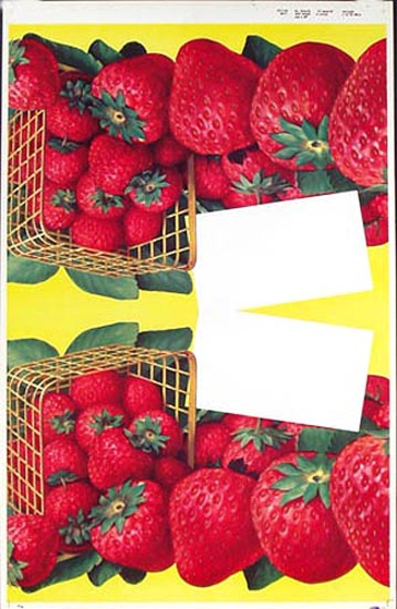 Strawberries Original American Advertising Poster