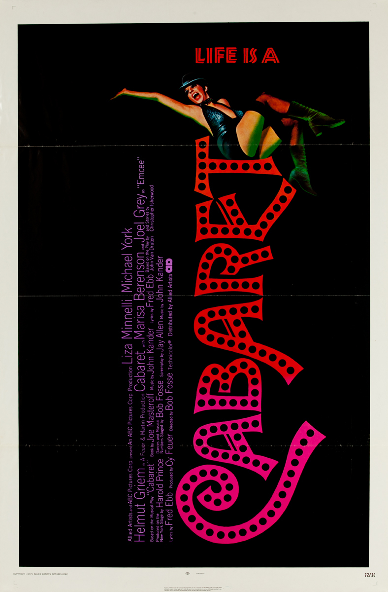 Cabaret Original 1 Sheet Movie Poster