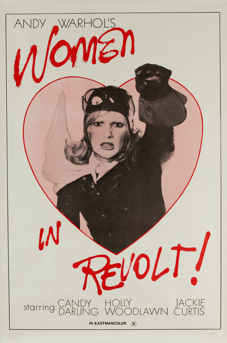 Andy Warhol's Women in Revolt, Original 1 Sheet Movie Poster