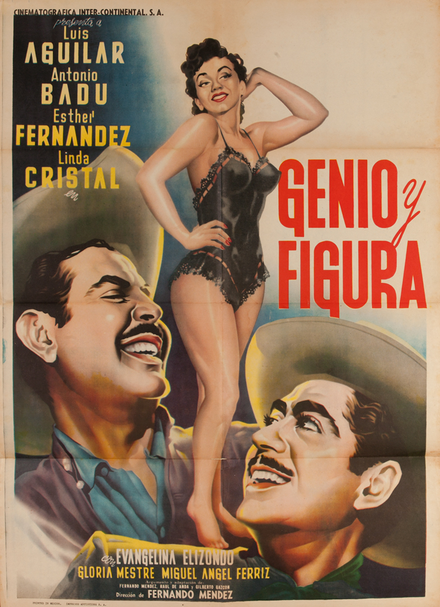 Mexican Movie Poster 'Green Skeleton' Catrina Art | 19x13 Licensed Reprint