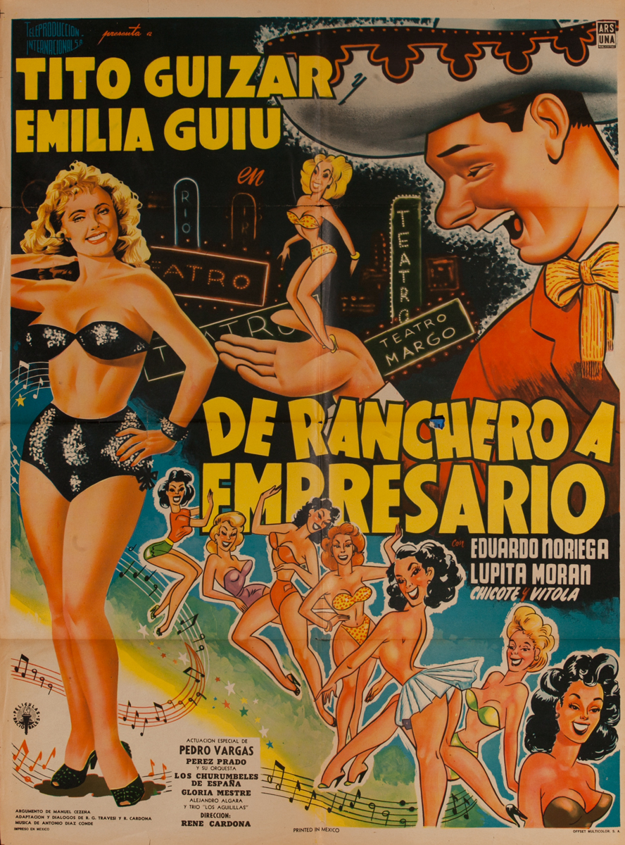 De Ranchero a Empresario, Mexican Movie Poster