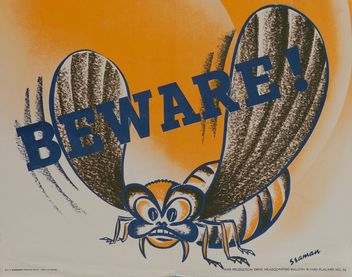 Beware, WWII Production Poster