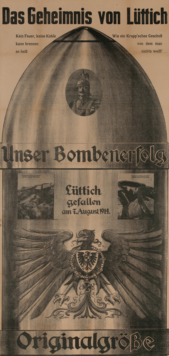 Das Geheimnis Von Lüttich - The Secret of Liège<br>GerWWI Bomb Poster