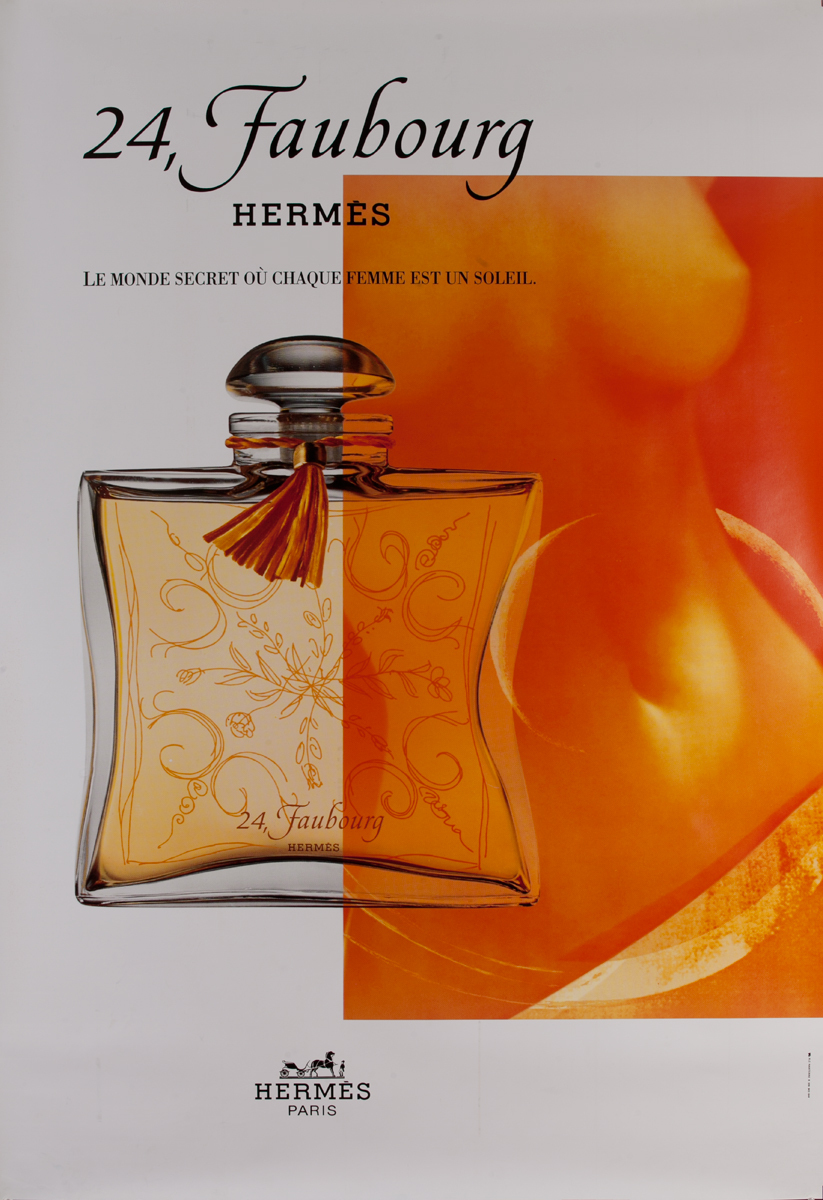 Hermes Paris, 24, Faubourg, torso<br>French Advertising Poster