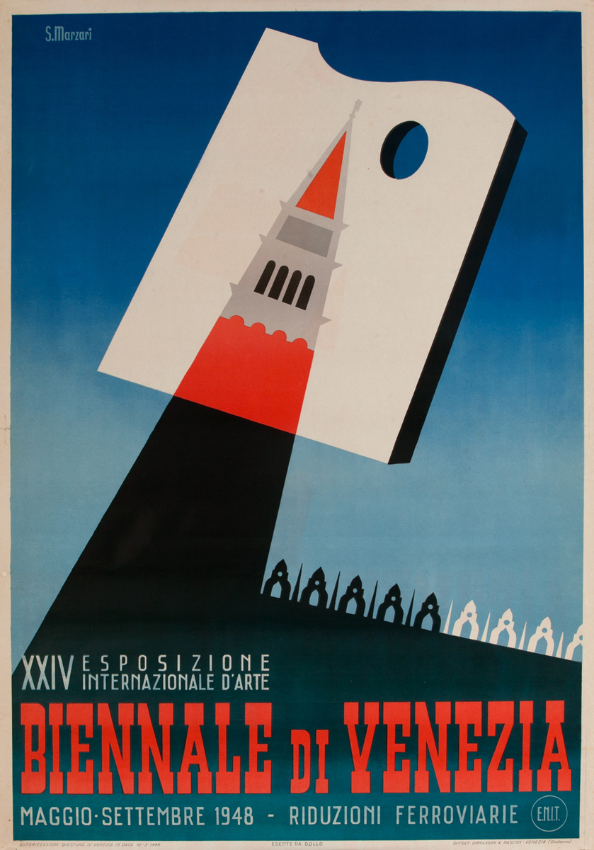 XXIV Biennale di Venezia Italian Travel Poster