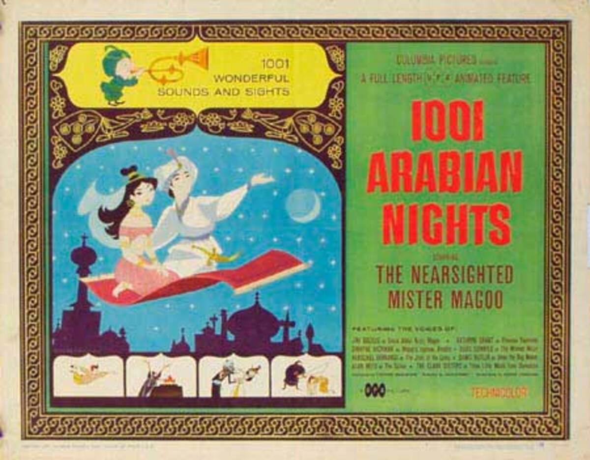 1001 Arabian Nights Mr. McGoo Original Movie Poster