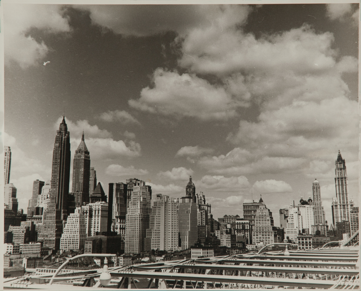 Al Macy Vintage Silver Gelatin Print, New York Skyline