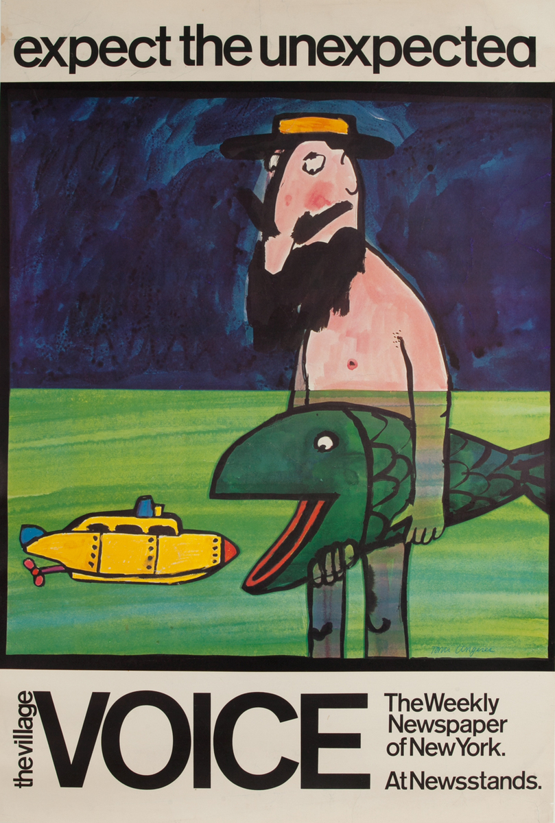 The Village Voice Expect the Unexpected, fish submarine