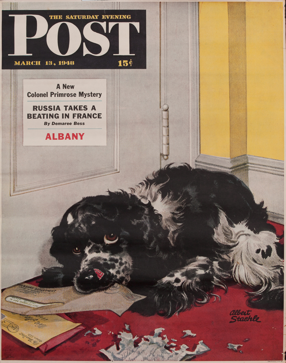 Saturday Evening Post, September 13, 1948 Newstand Advertising Poster