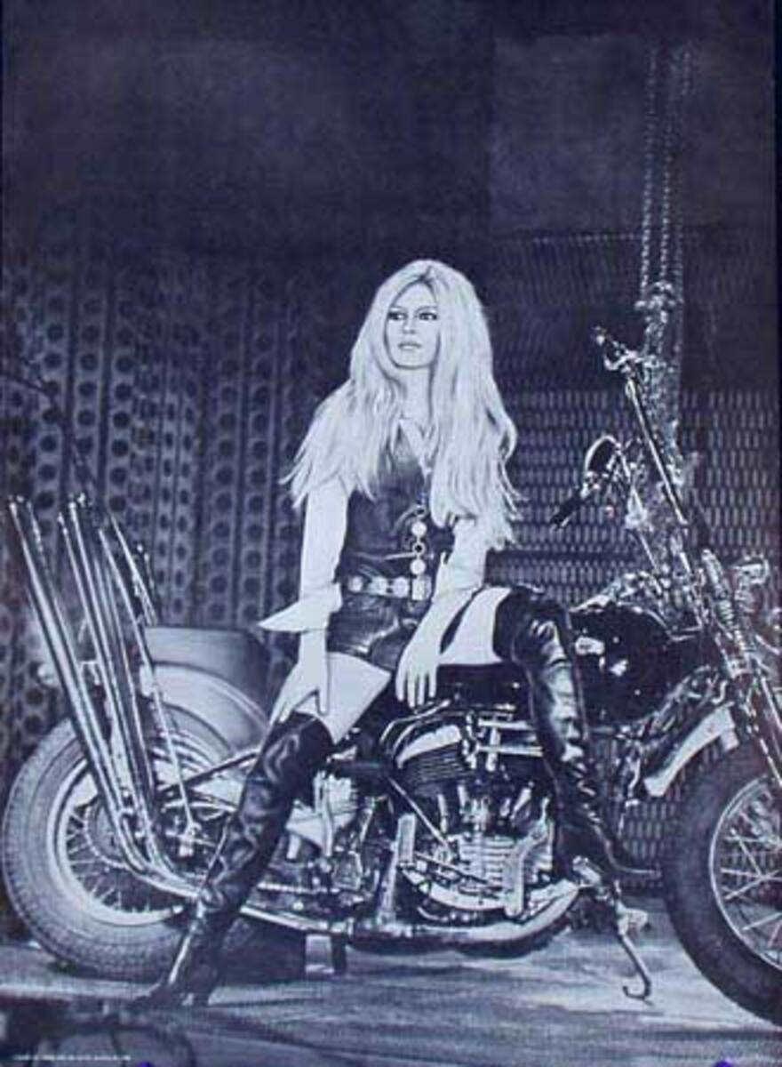 Bridget Bardot Black and White Original Poster
