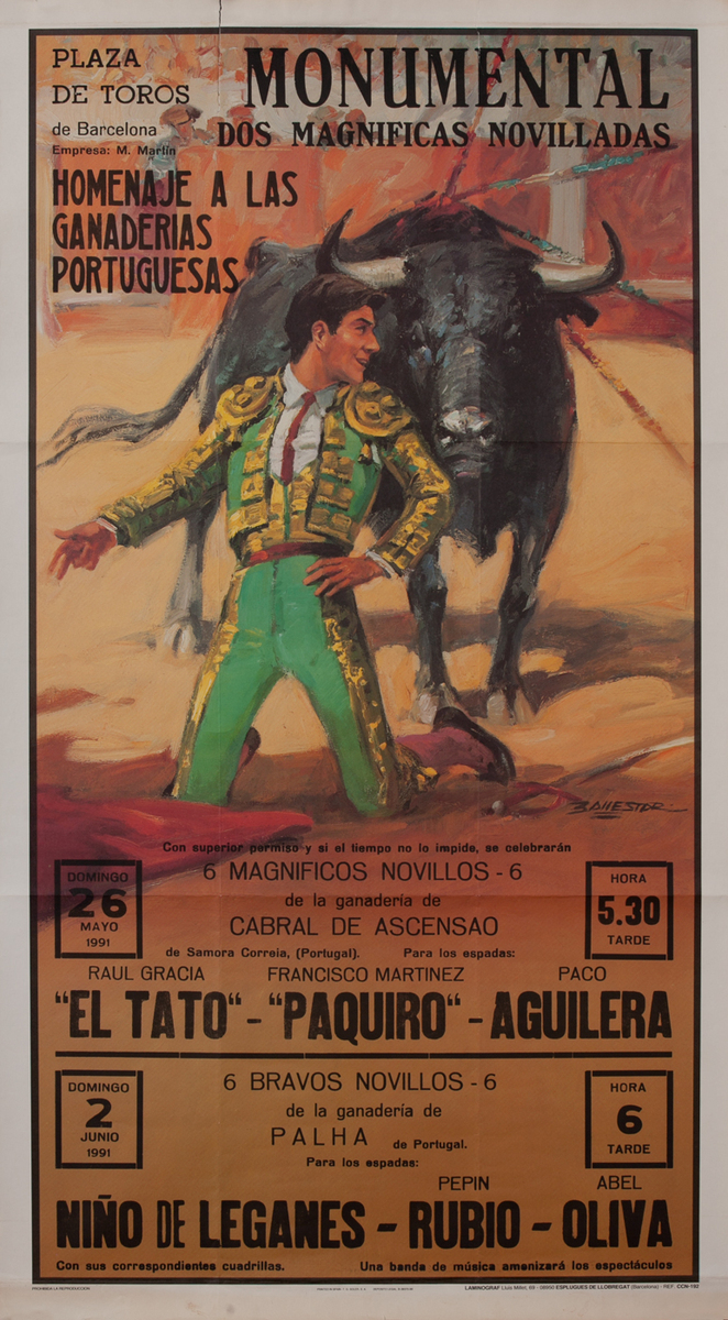 Plaza de Toros de Barcelona Monumental, Bullfight Poster