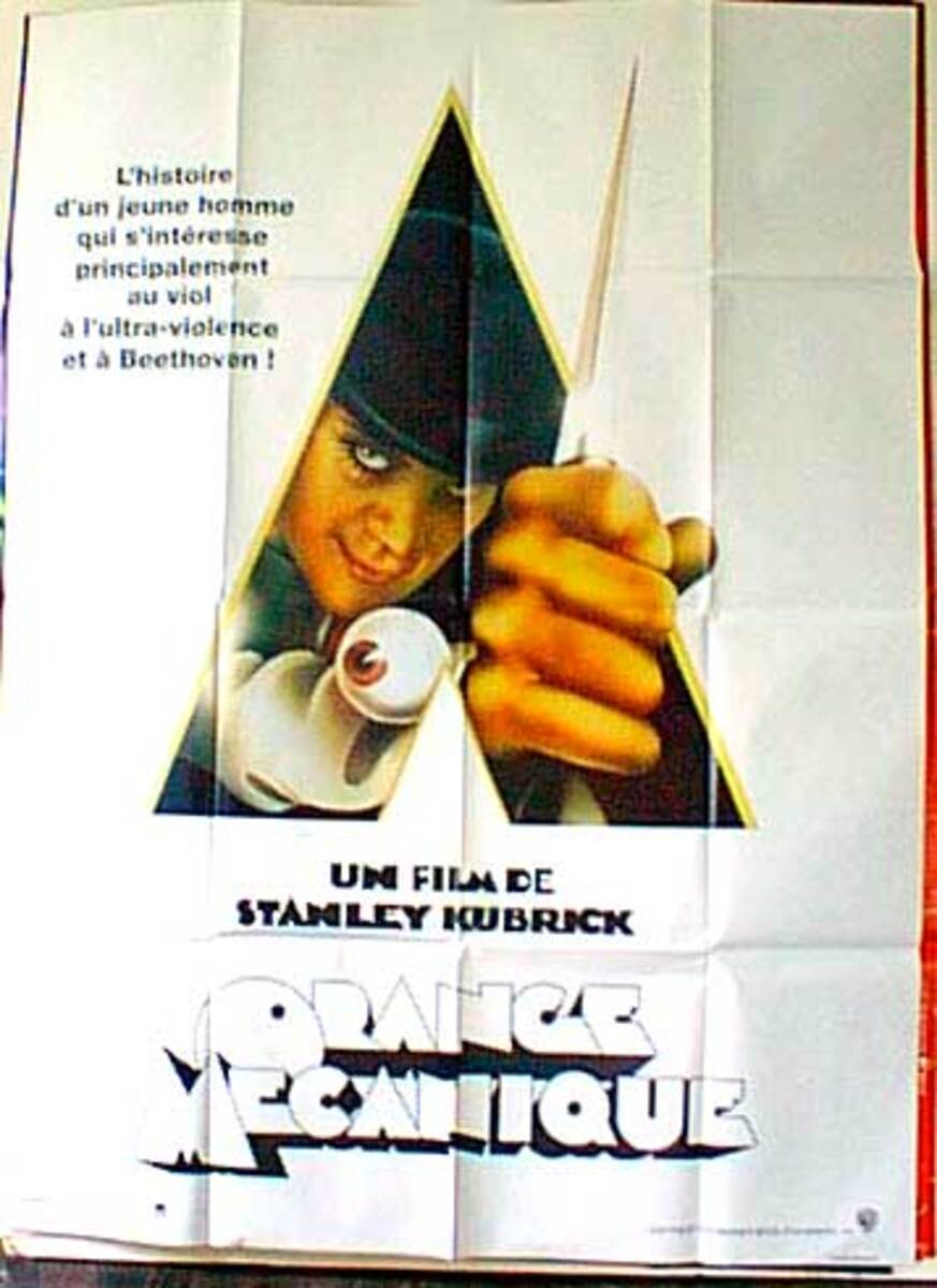 Clockwork Orange Original French Movie Poster
