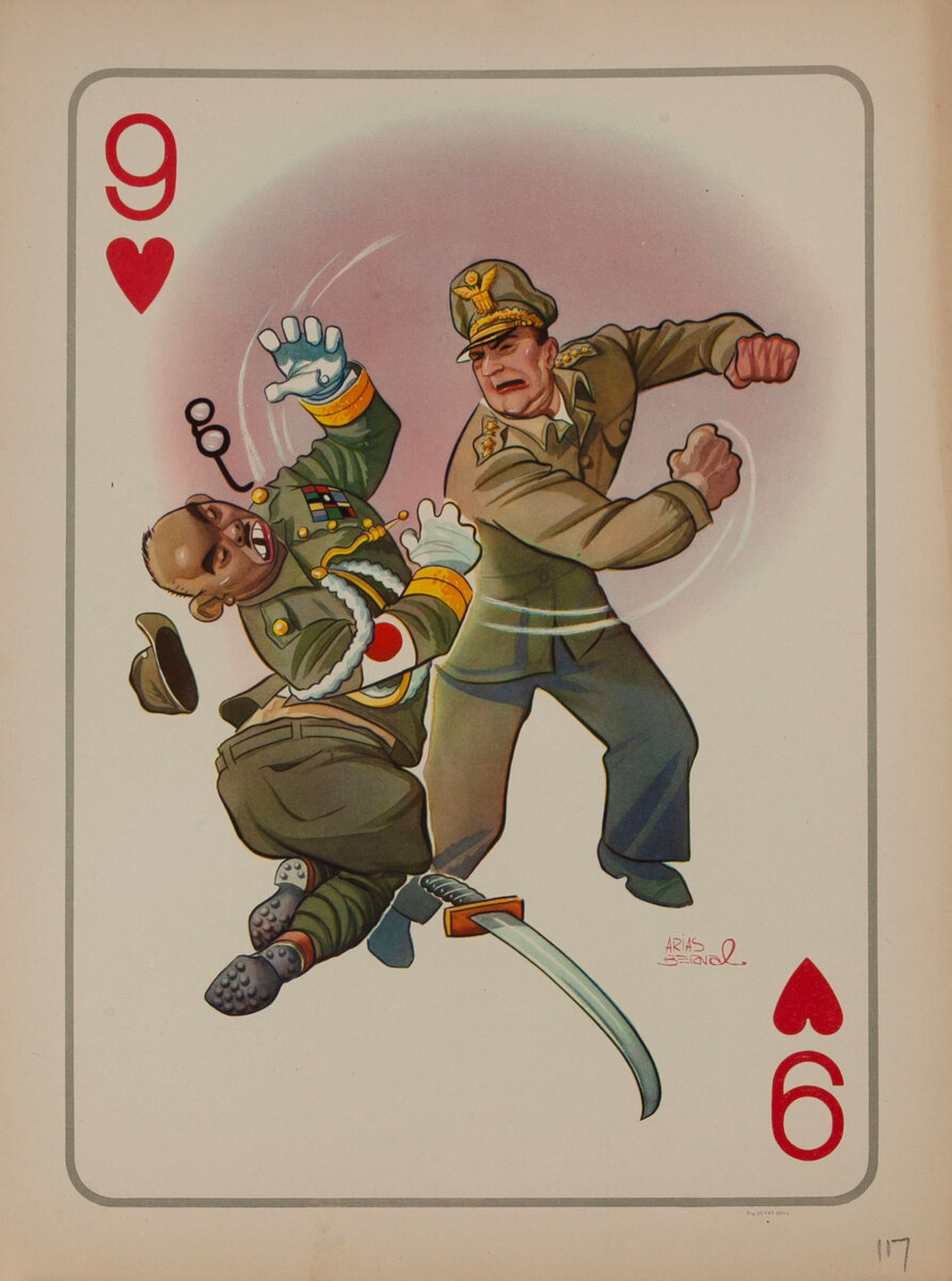 9 of Hearts - WWII Satire Playing Card