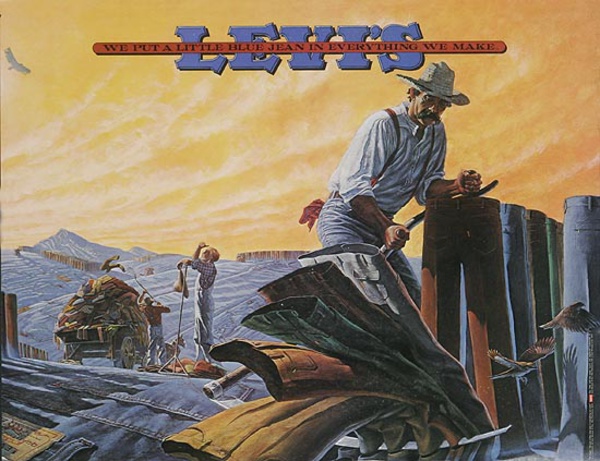 vintage levis poster