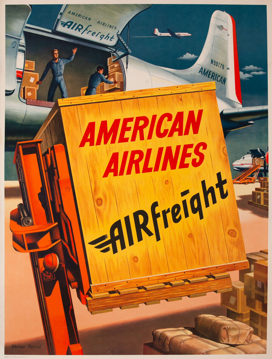American Airlines Airfreight Poster