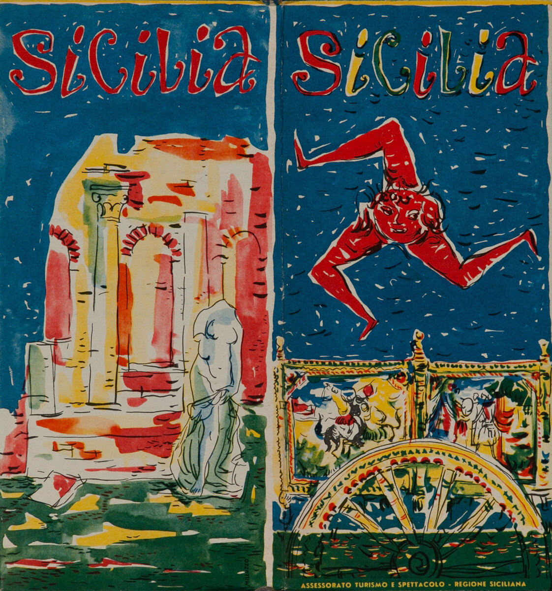 Sicilia Italian Travel Brochure Sicily