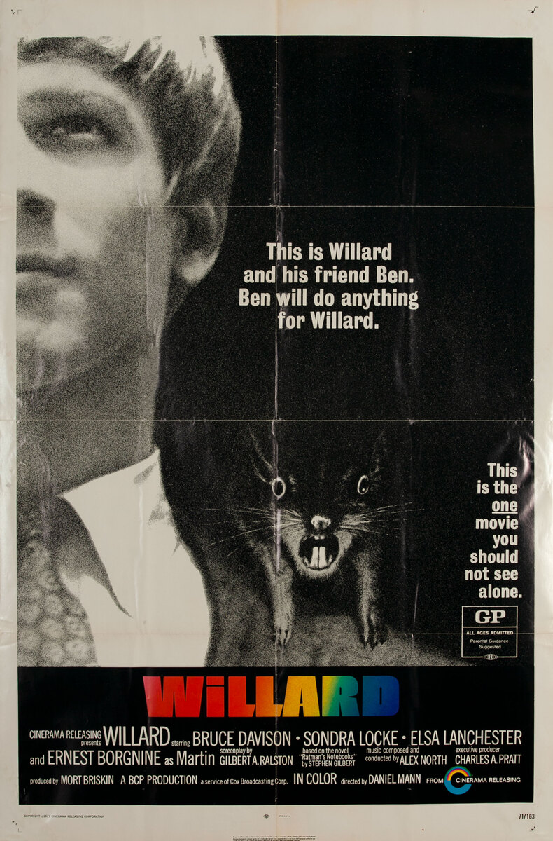 Willard 1 Sheet Movie Poster | David Pollack Vintage Posters