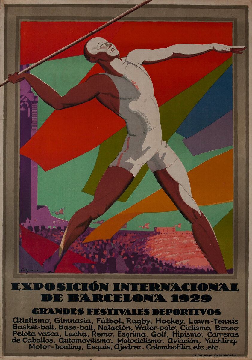 Exposition Internacional de Barcelona 1929 -Grandes Festivales Deportivos