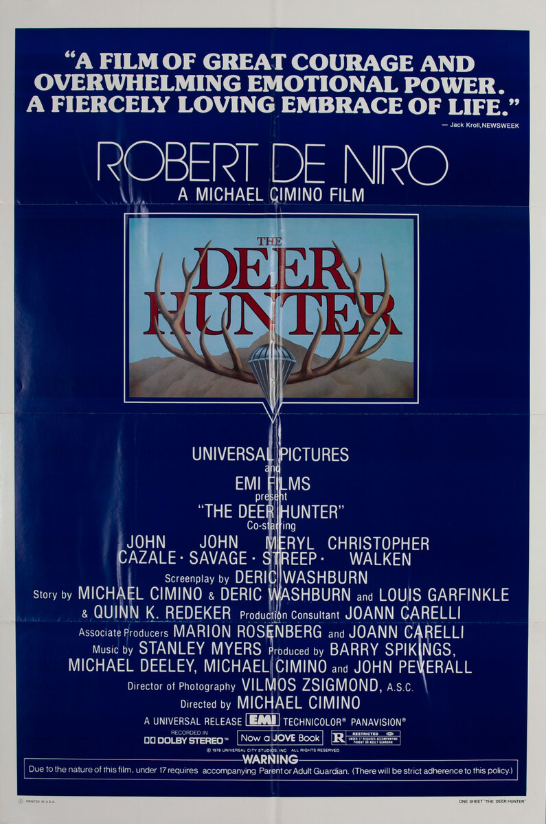 Deer Hunter 1 Sheet Movie Poster