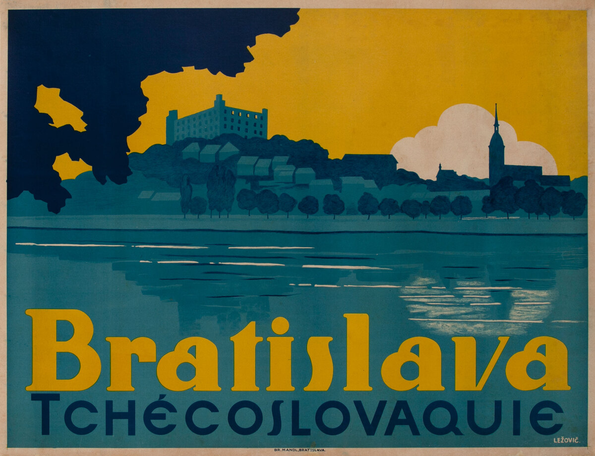 Bratislava Tchecoslovaquie  (Slovakia) Travel Poster