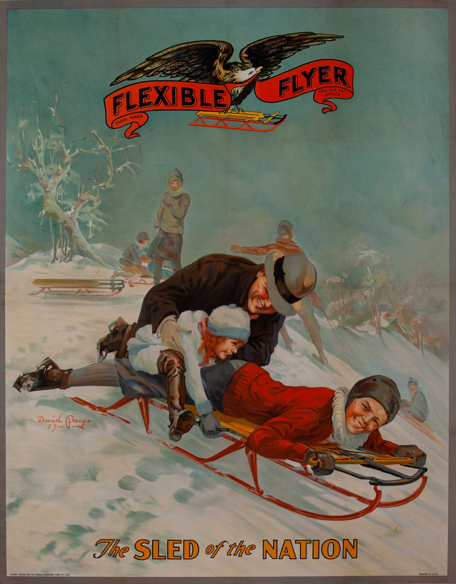 Flexible Flyer The Sled of the Nation Advertising Poster
