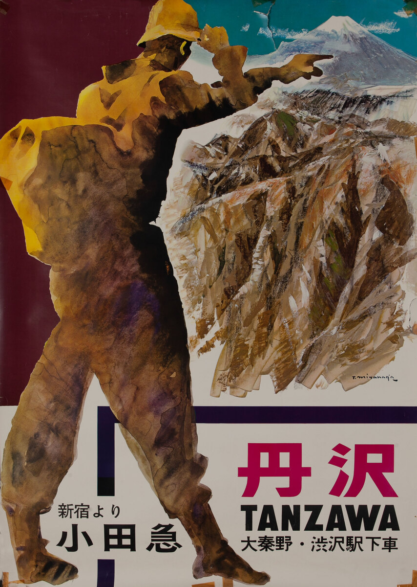 Tanzawa National Park Japan Travel Poster