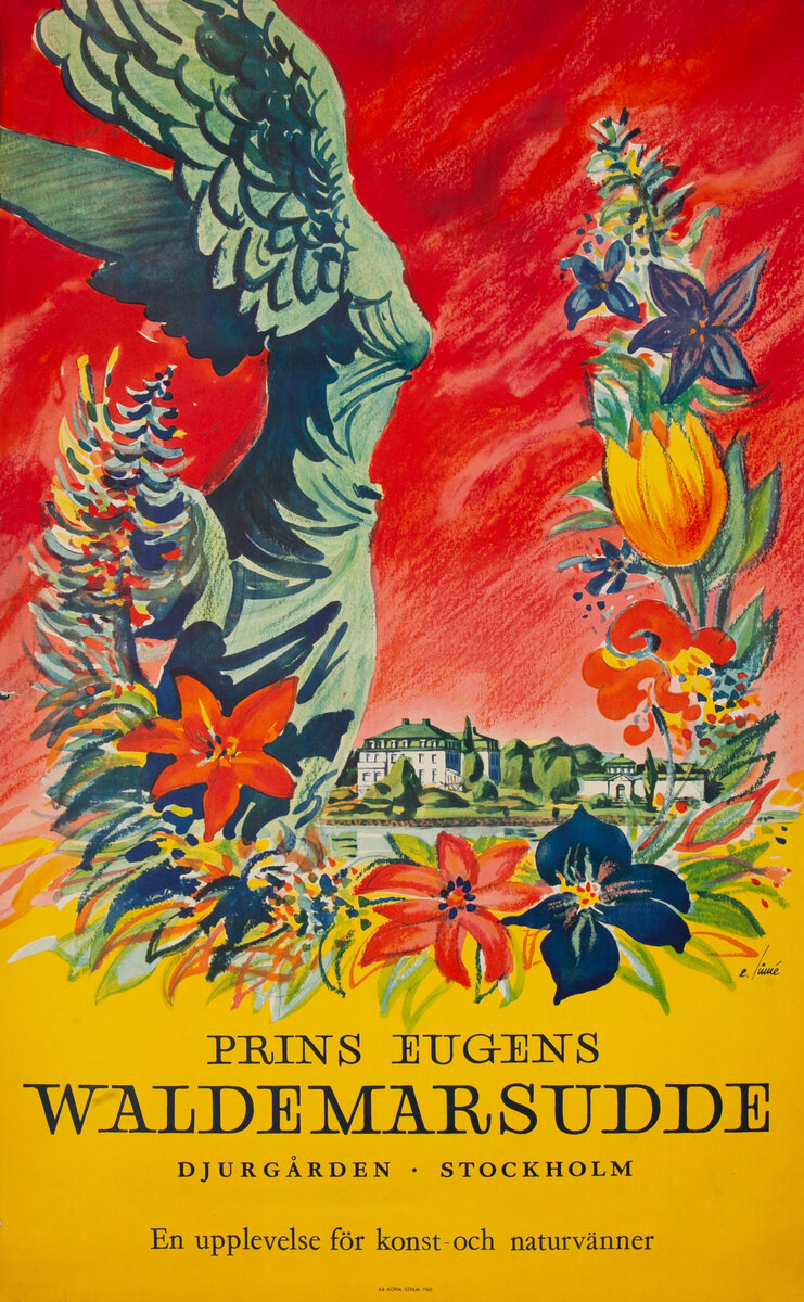 Prins Eugens Waldemarsudde Stockholm - Swedish Travel Poster