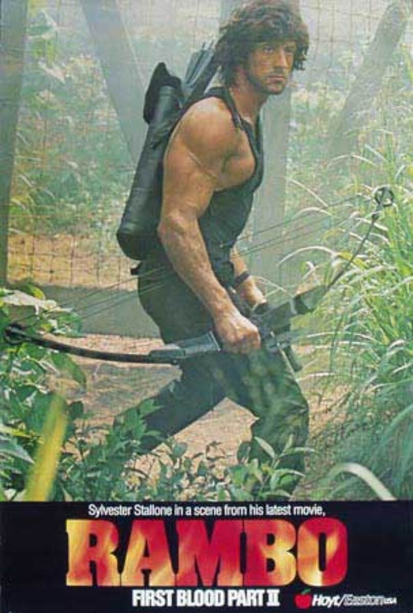 Pôster Peq. (imp. Pap. Couche A3) Do Filme Rambo 1 / Vr. 4.2