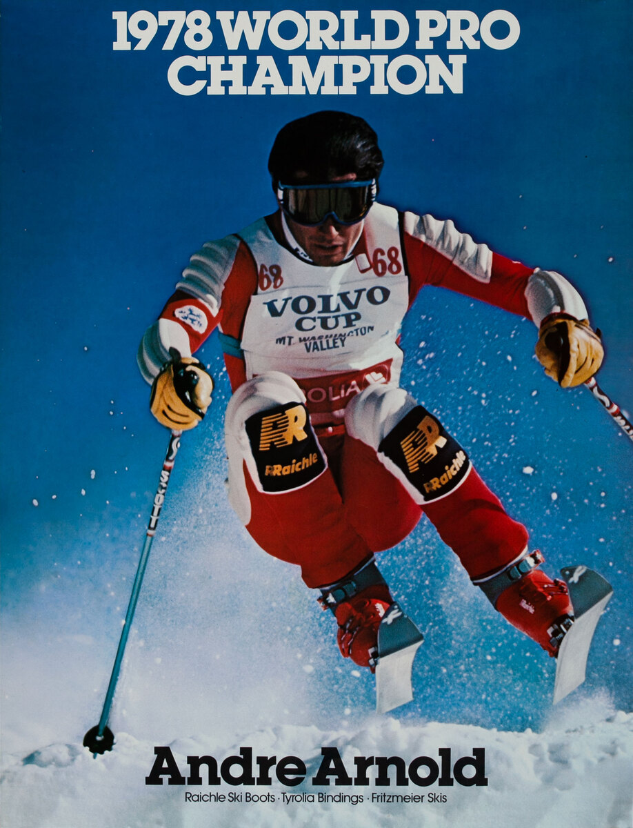 1978 World Pro Champion Andre Arnold Ski Poster