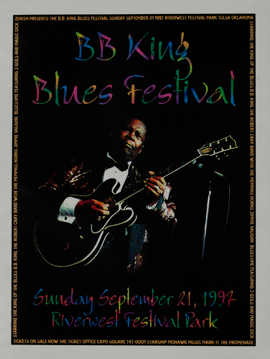 BB King Blues Festival Original Poster