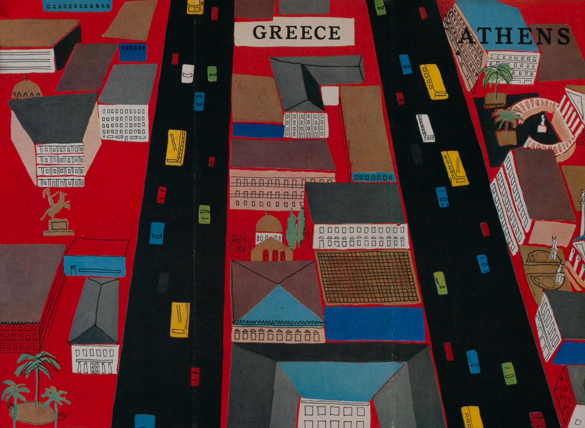 Athens, Greece Original Travel Brochure