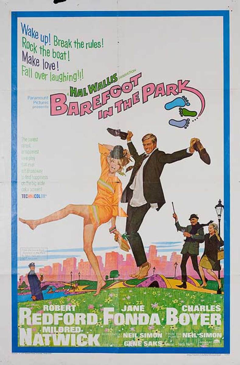 Barefoot in The Park Original American 1 Sheet Movie Poster