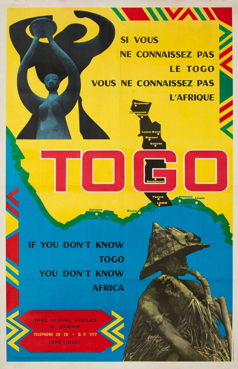 Togo If You Don't Know Togo You Don't Know Africa Original Travel Poster